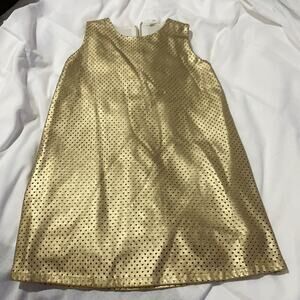 EGG golden heart cutouts sheath dress guc lined